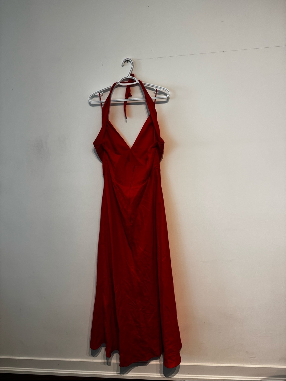Aritzia Red Halter Maxi Dress - Picture 3 of 4
